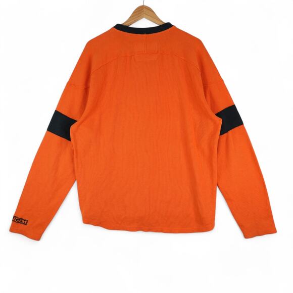 Philadelphia Flyers Shirt Mens L Orange Long Sleeve CCM NHL Sportswear Athletic - Picture 3 of 10